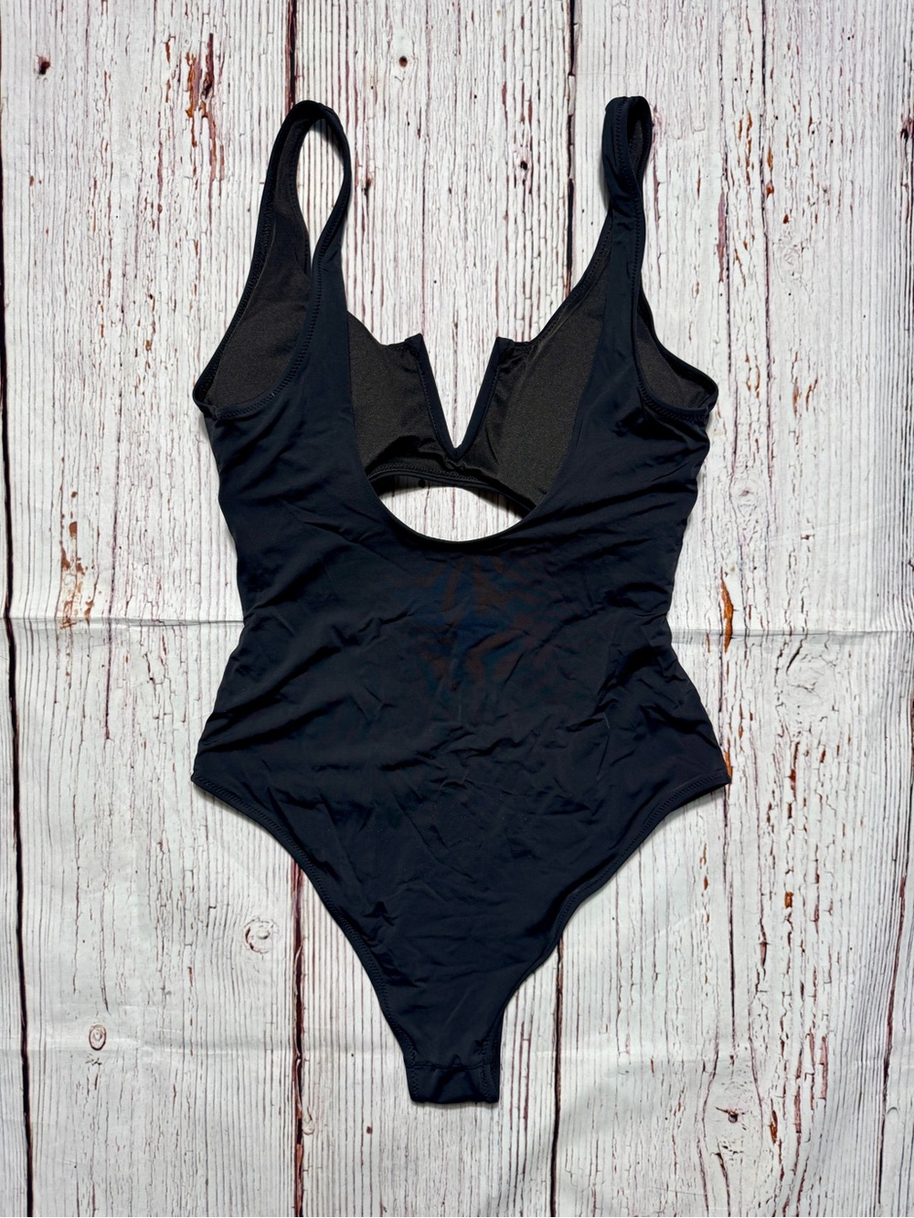 Women’s One-Piece Black Cutout High cut Cheeky Swimsuit - Unbranded - Picture 4 of 4